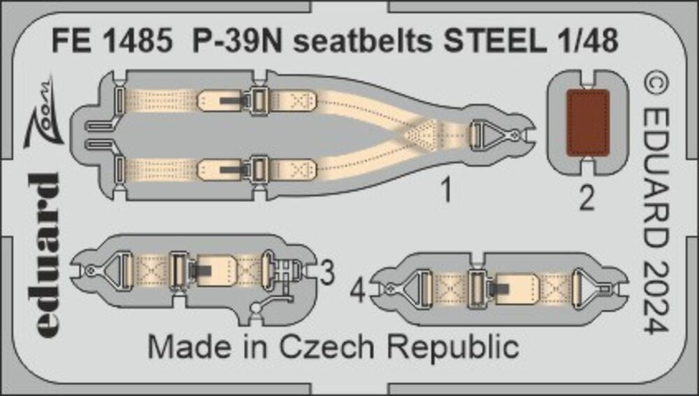 P-39N seatbelts STEEL