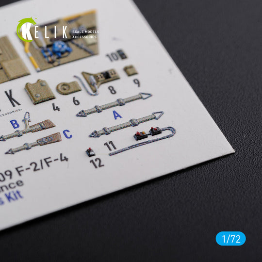 BF109-F2/F4 reconnaissance interior 3D decals for Fine Molds kit