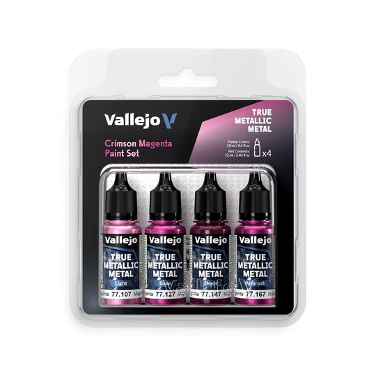 True Metallic Metal: Crimson Magenta Paint Set (4)