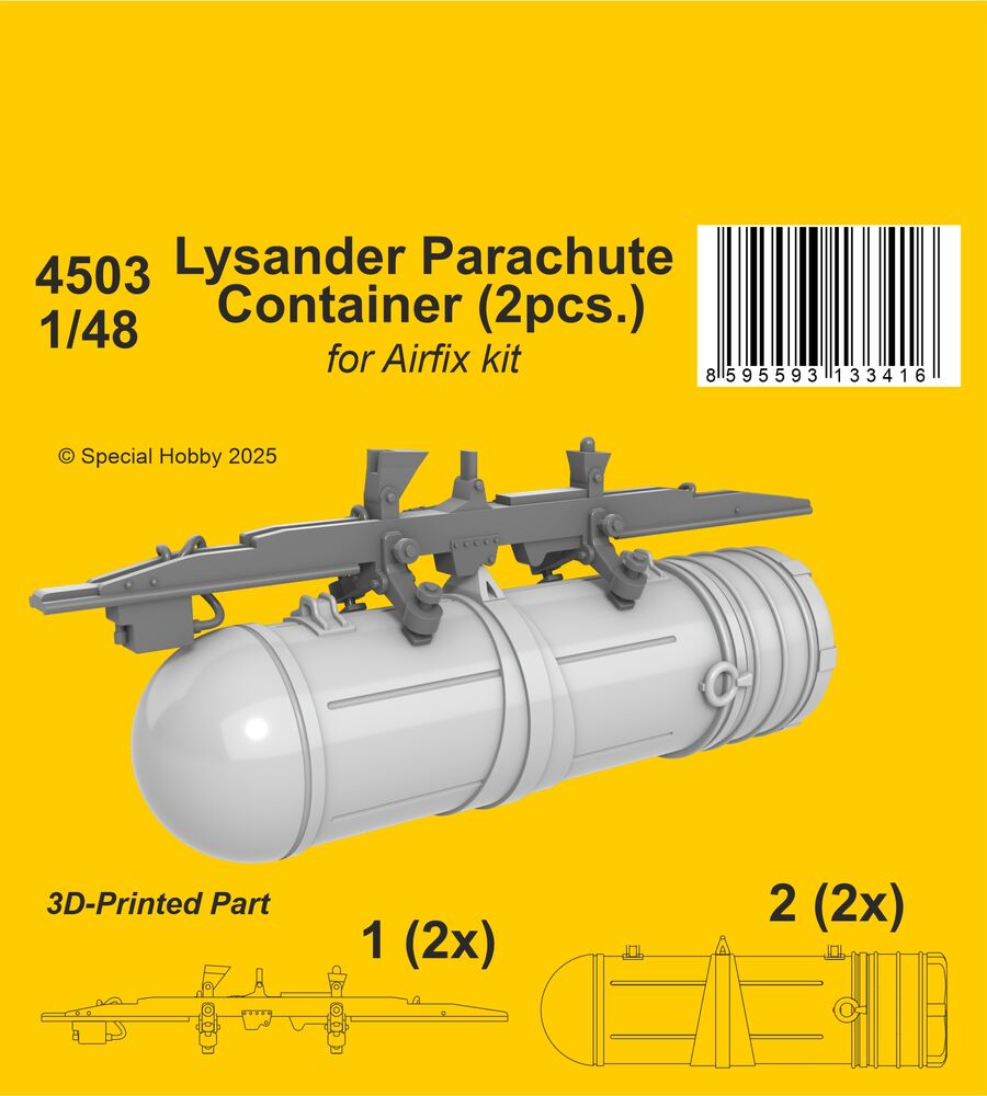 Lysander Parachute Container for Airfix