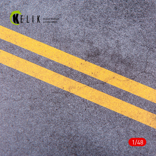Asphalt Road for drones or any - Acrylic 3 mm (240 x 240 mm) (410 g)