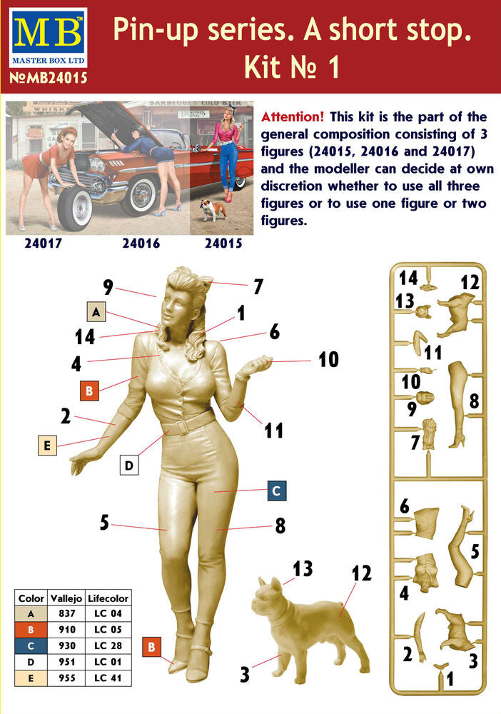 Pin-up series.A short stop.Kit No.1