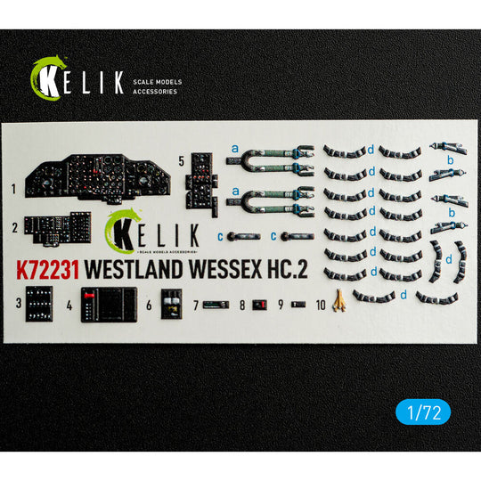 WESTLAND WESSEX HC.2 - interior 3D decals for AirFix kit