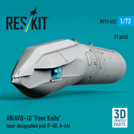 AN/AVQ-10 Pave Knife laser designation pod (1 pcs) (F-4D, A-6A) (3D Printed)