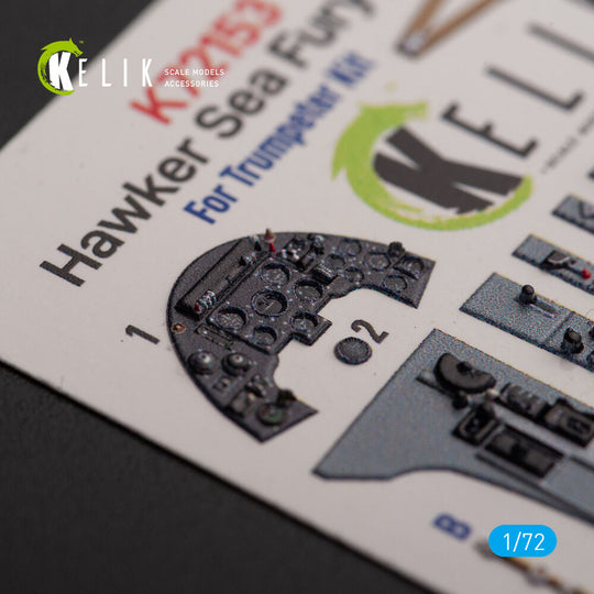 Hawker Sea Fury FB.11 - interior 3D decals for Trumpeter kit