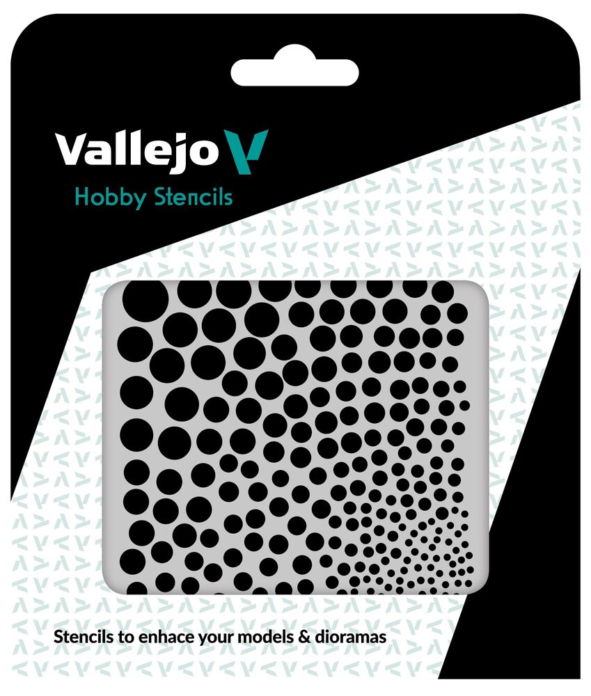 Vallejo Stencils: Circle Textures 125 x 125 mm