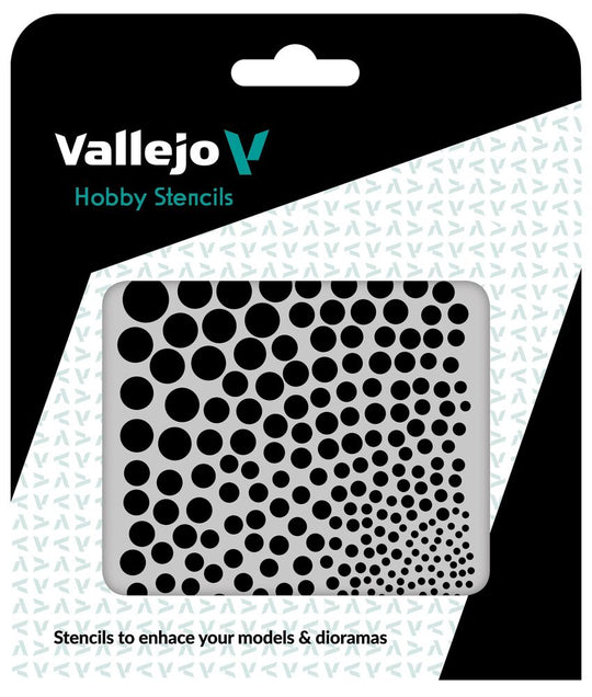 Vallejo Stencils: Circle Textures 125 x 125 mm