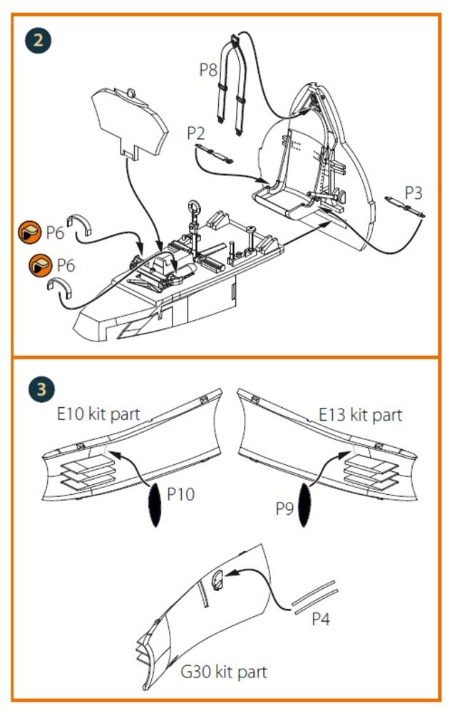 Gloster E28/39 Pioneer PE parts for CP kits
