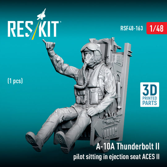 A-10A Thunderbolt II pilot sitting in ejection seat ACES II (1 pcs) (3D Printed)