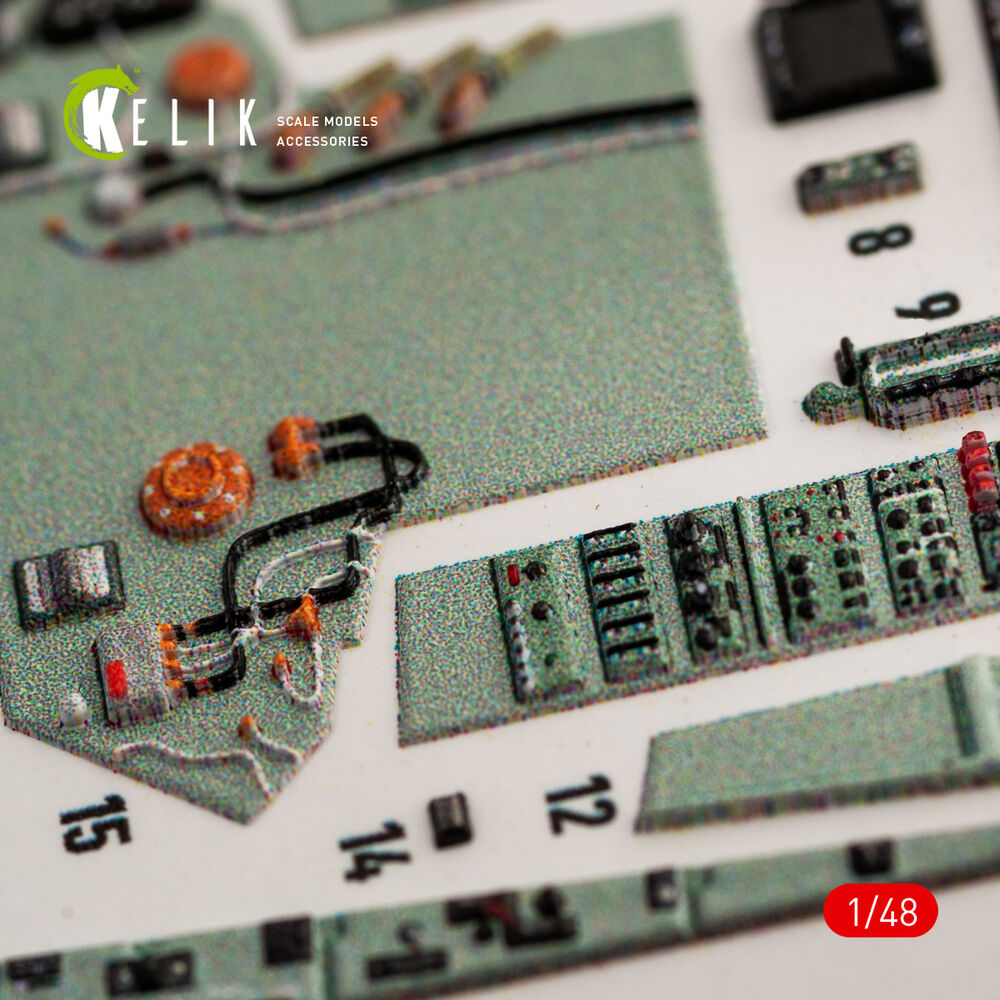 SU-27 Flanker interior 3D decals for GWH kit