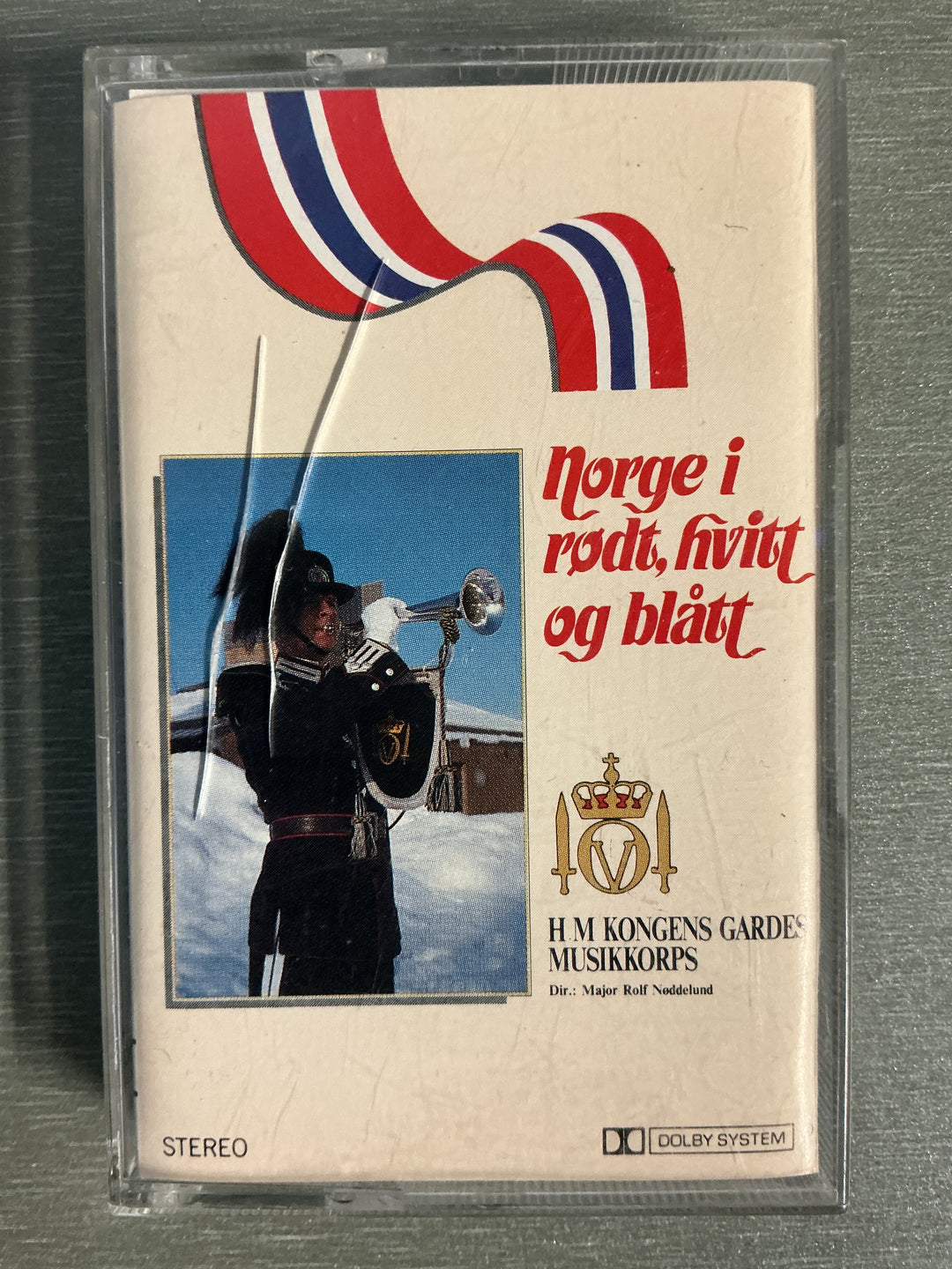 H M Kongens Gardes Musikkorps – Norge i rødt, hvitt og blått. Kassett.