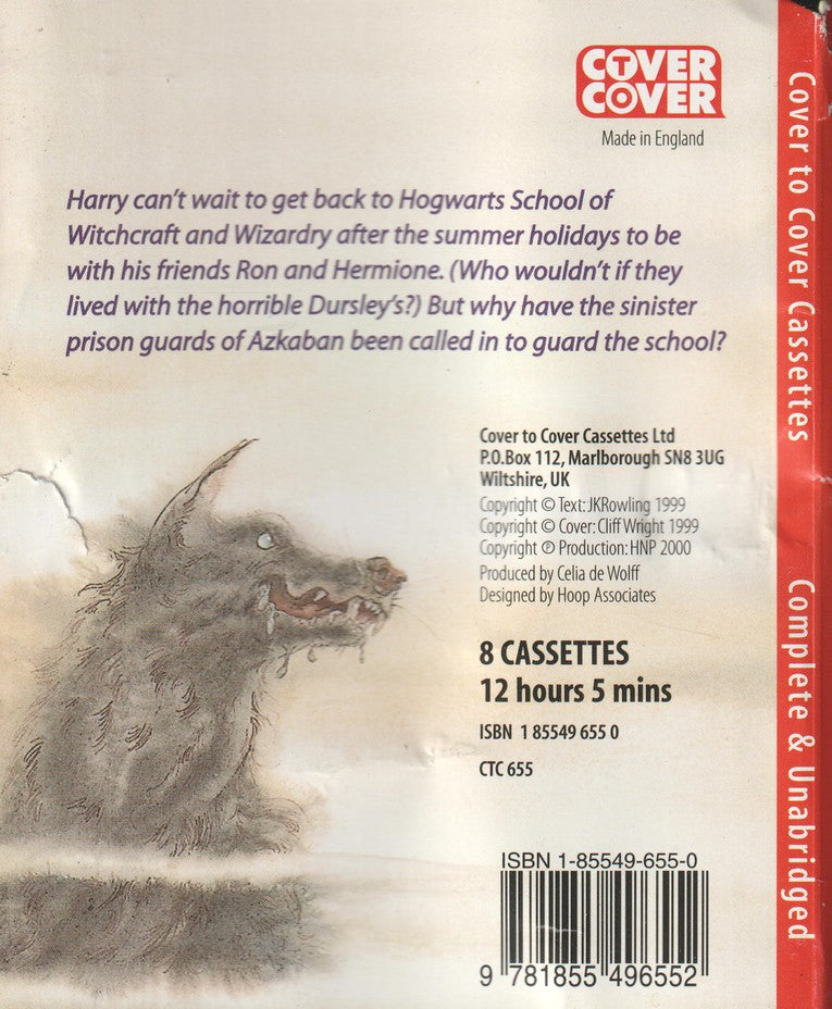 J.K. Rowling – Harry Potter and the Prisoner of Azkaban (Lydbok). Kassett.