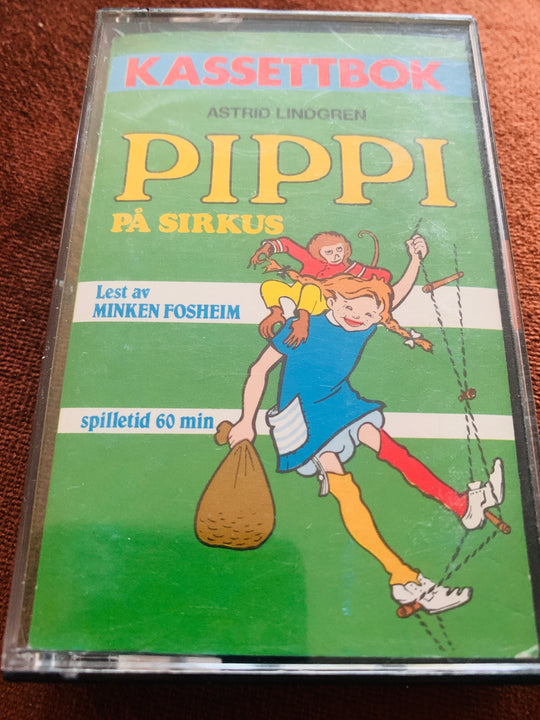 Astrid Lindgren – Pippi på sirkus. Kassett.