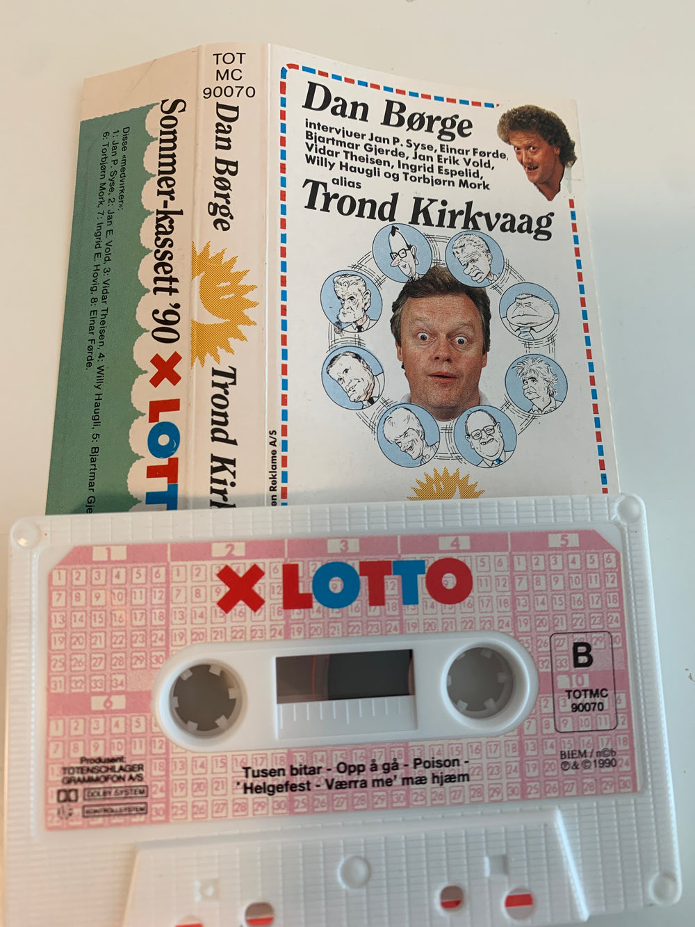 Dan Børge – Sommer-kassett ’90 Lotto. Kassett.