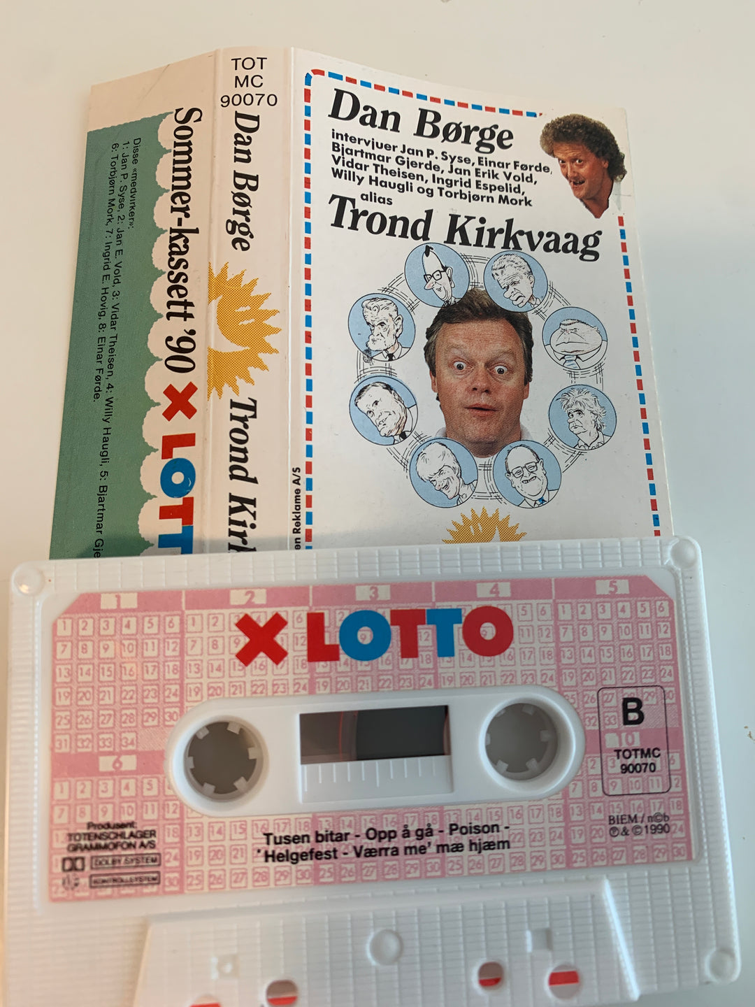 Dan Børge – Sommer-kassett ’90 Lotto. Kassett.