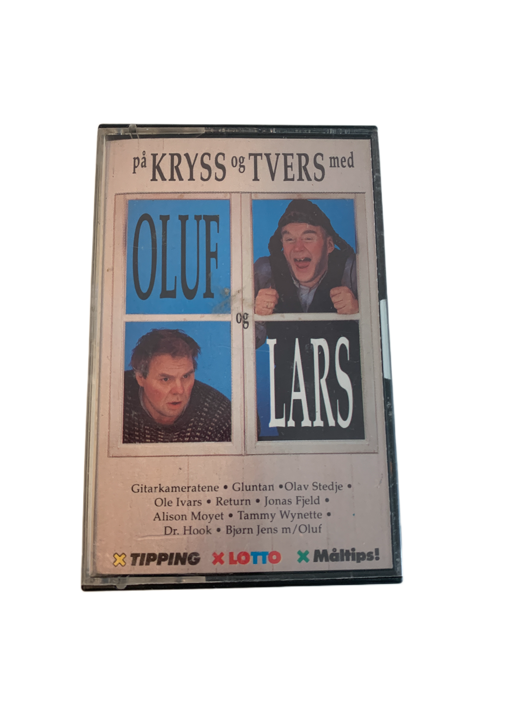 Oluf & Lars – På kryss og tvers. Kassett.