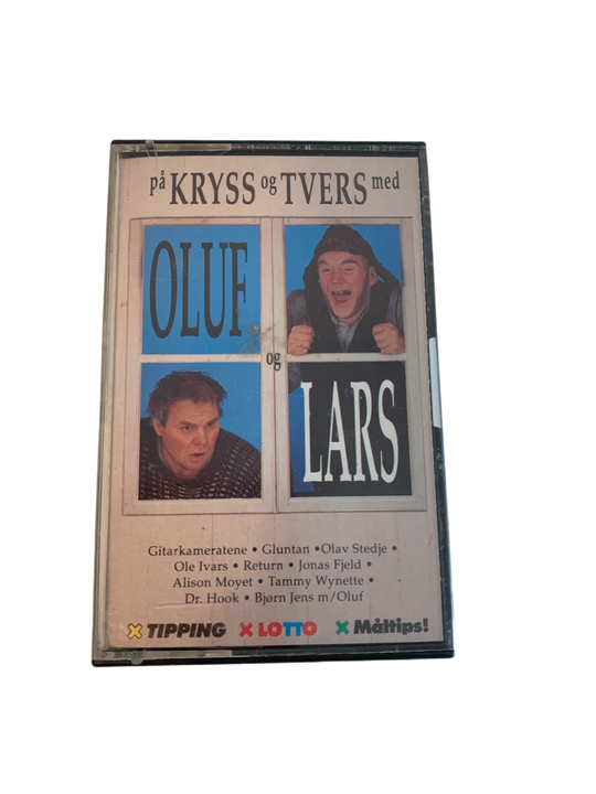 Oluf & Lars – På kryss og tvers. Kassett.