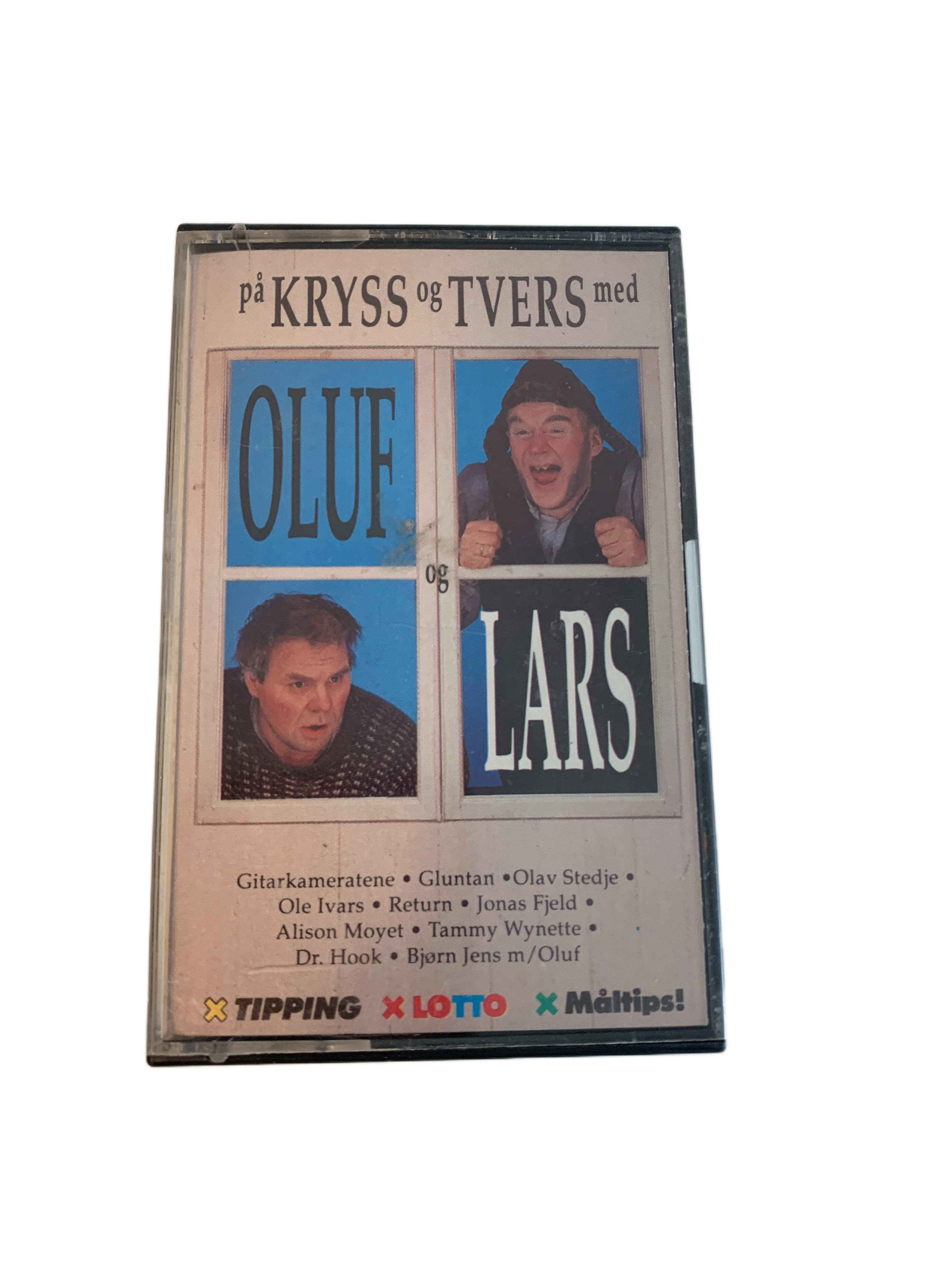 Oluf & Lars – På kryss og tvers. Kassett.