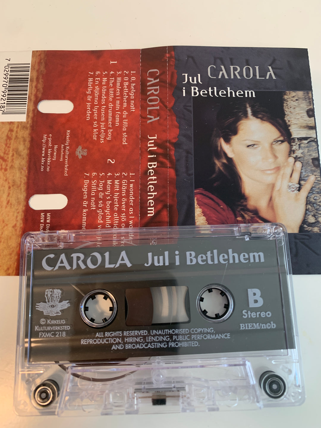 Carola – Jul i Betlehem. Kassett.