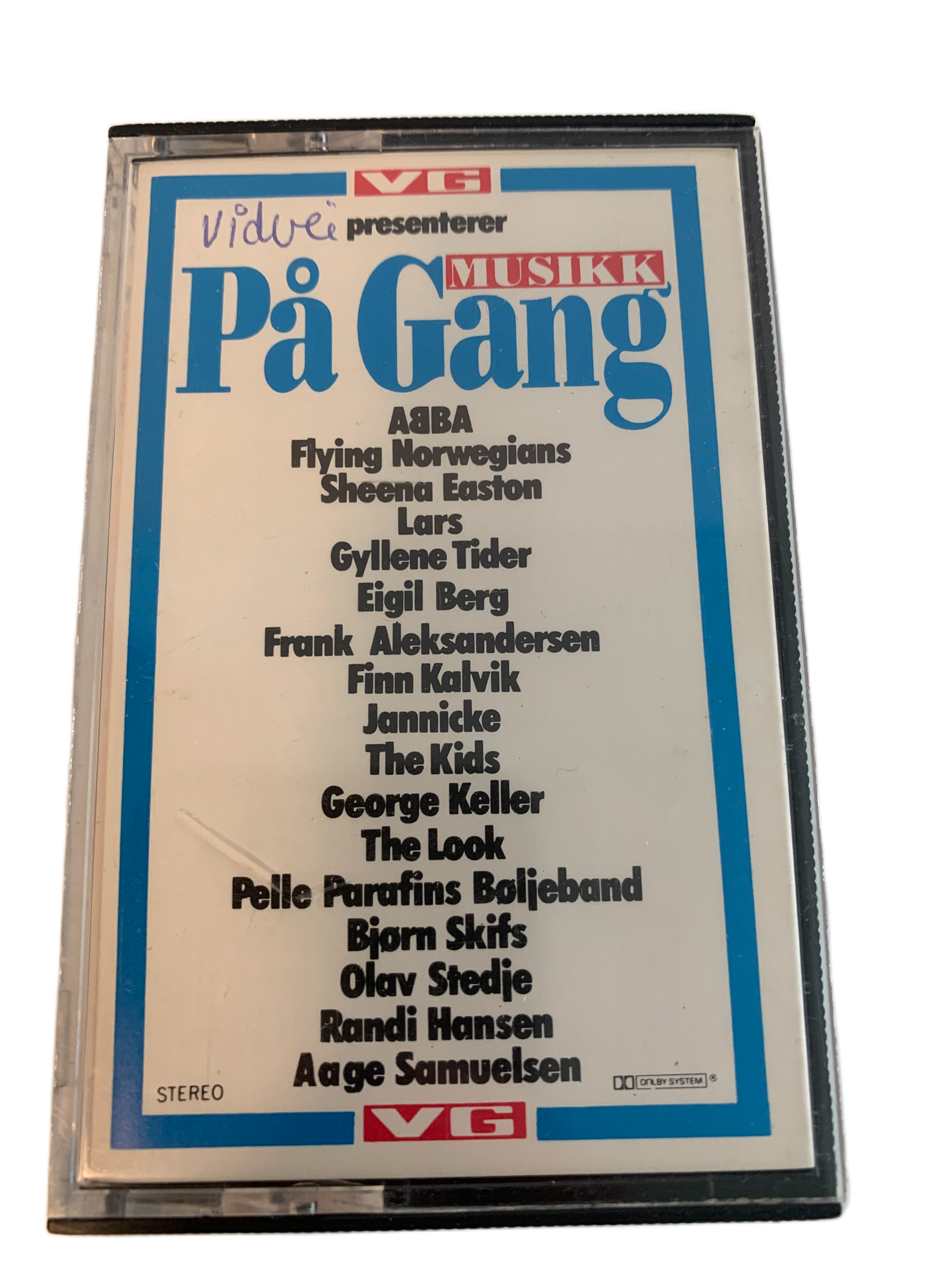 VG presenterer Musikk På Gang. Kassett.