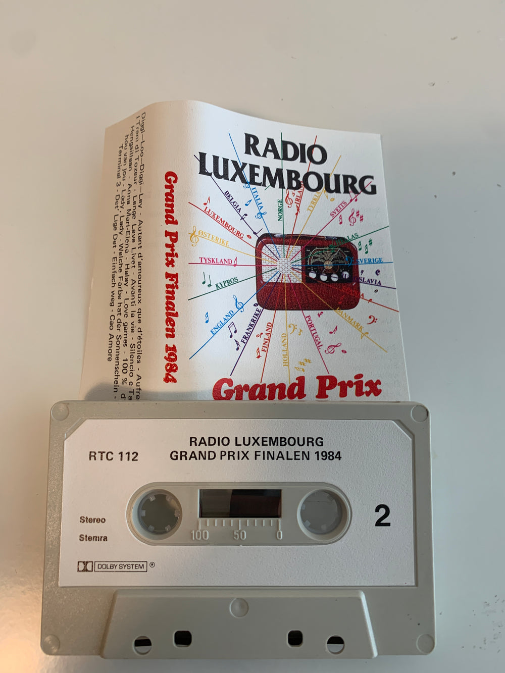 Radio Luxembourg – Grand Prix Finalen 1984. Kassett.
