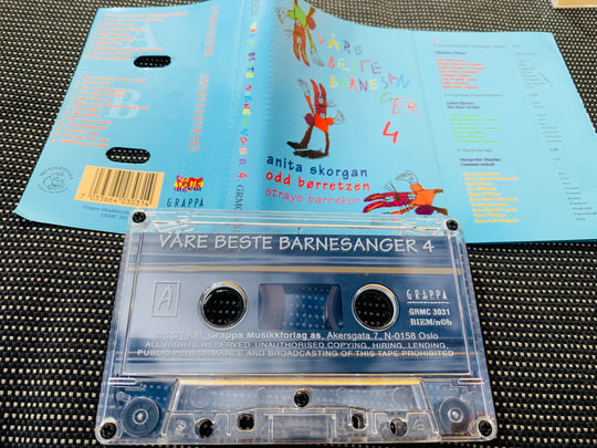 Våre beste barnesanger 4 – Anita Skorgan m.fl. Kassett.