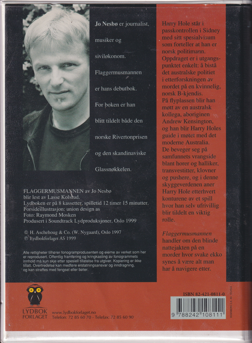 Jo Nesbø – Flaggermusmannen (Lydbok). Kassett.