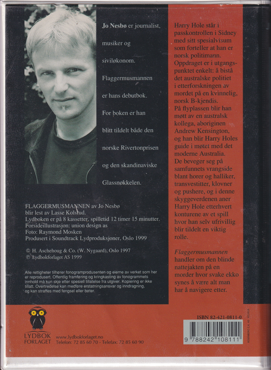 Jo Nesbø – Flaggermusmannen (Lydbok). Kassett.
