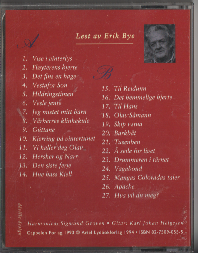 Erik Bye – Høyderens hjerte (Lydbok). Kassett.