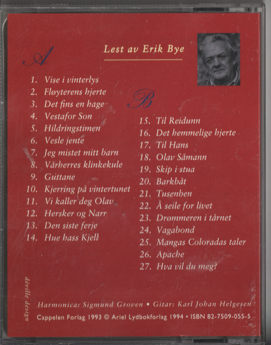 Erik Bye – Høyderens hjerte (Lydbok). Kassett.