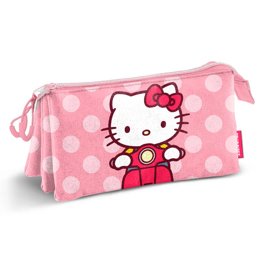 HELLO KITTY - Moto - Triple Pencil Case