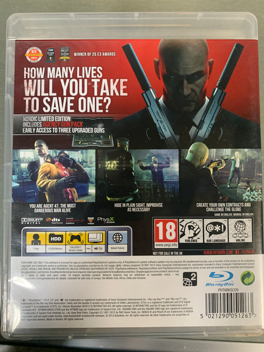 Hitman: Absolution Nordic Limited Edition. PS3.