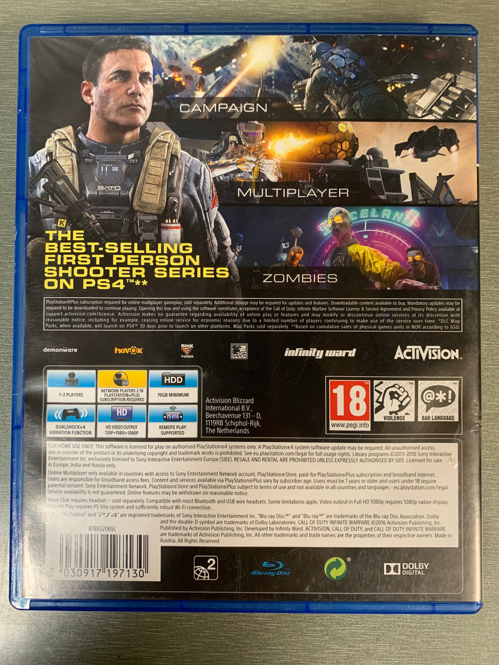 Call of Duty: Infinite Warfare. PS4.