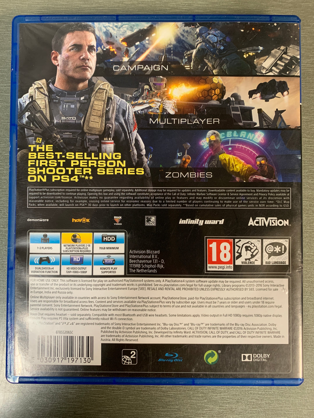 Call of Duty: Infinite Warfare. PS4.