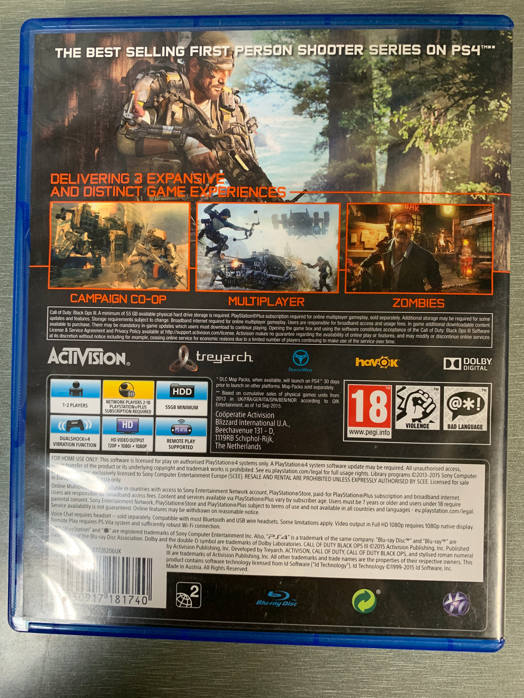Call of Duty: Black Ops III. PS4.