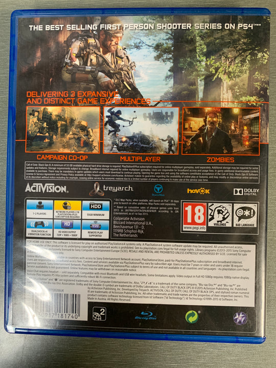 Call of Duty: Black Ops III. PS4.