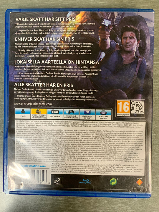 Uncharted 4: A Thief’s End. PS4.