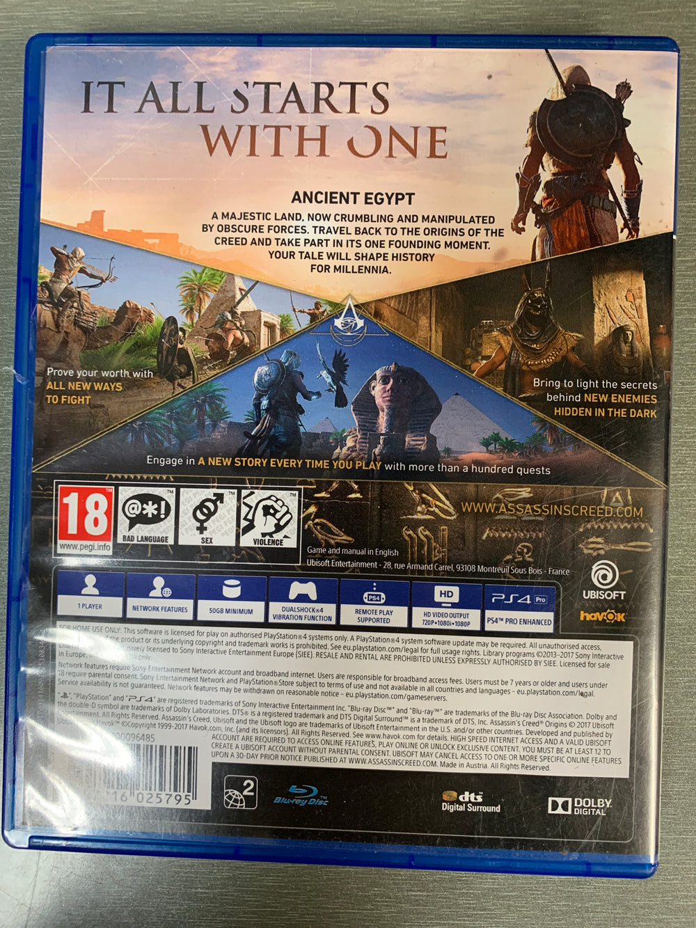 Assassin’s Creed Origins. PS4.