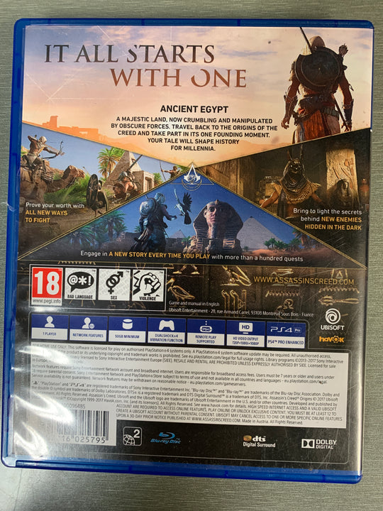 Assassin’s Creed Origins. PS4.