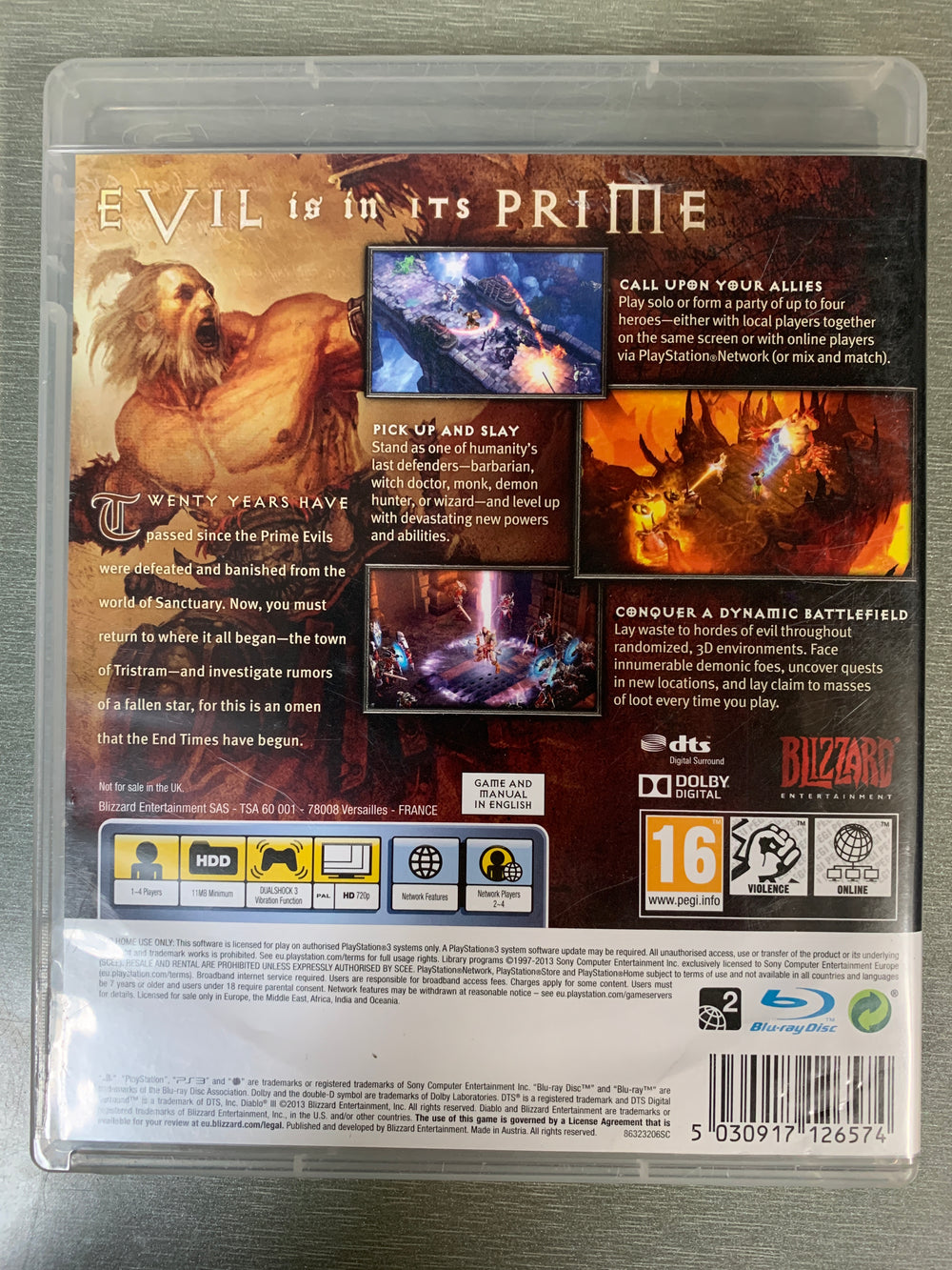 Diablo III. PS3.