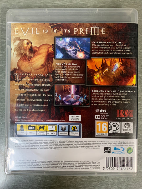 Diablo III. PS3.