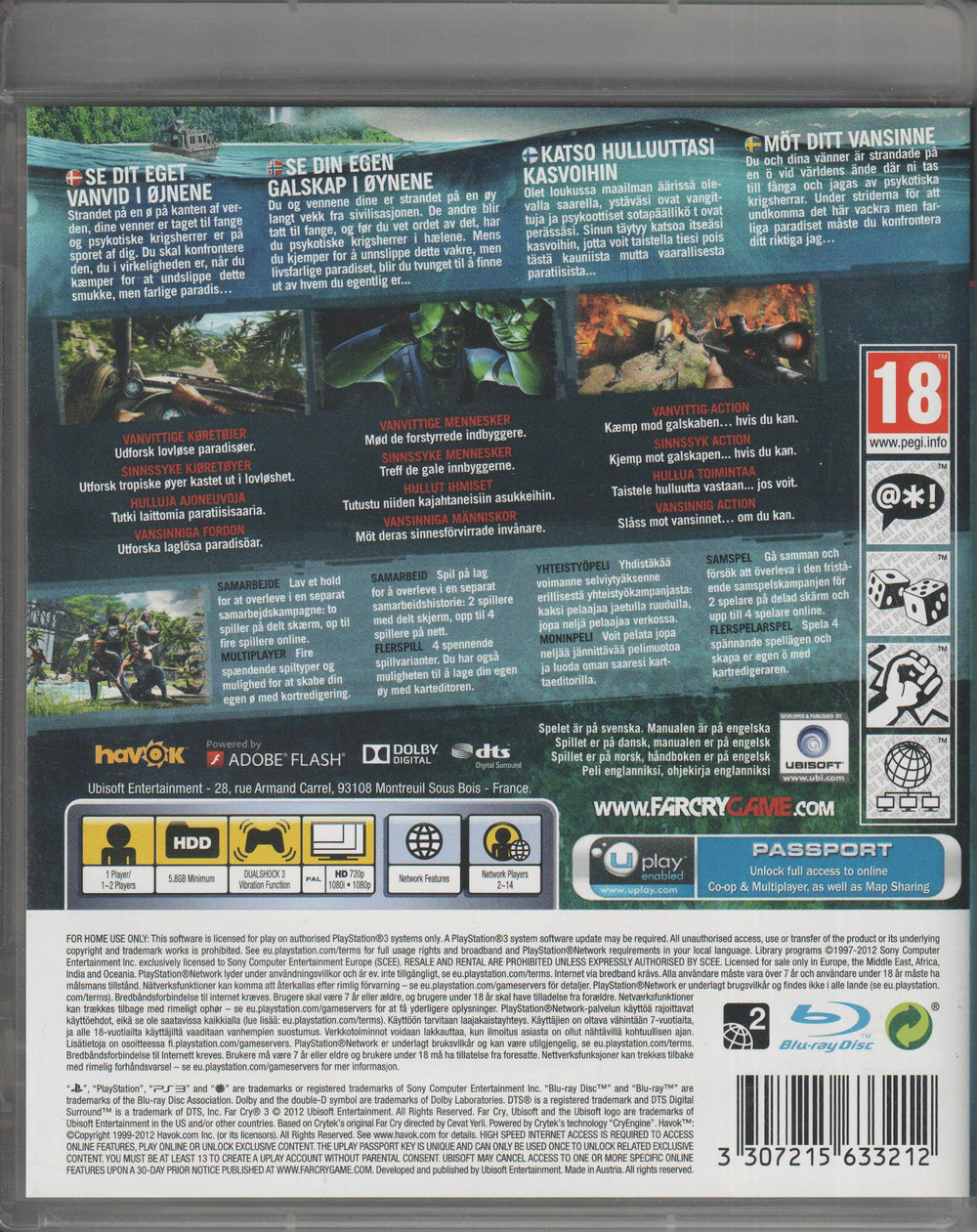 Far Cry 3. PS3.
