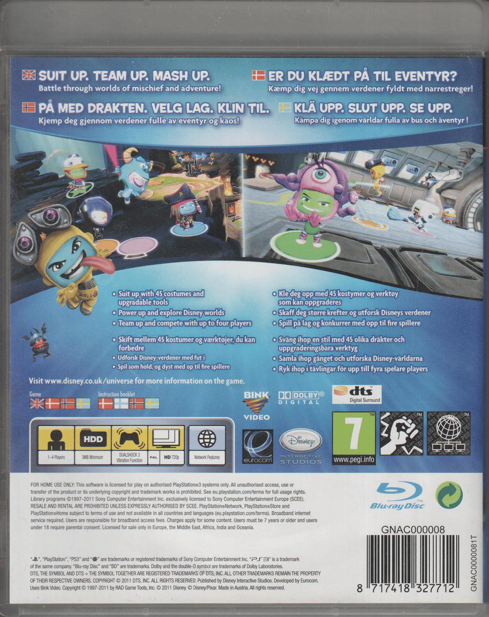 Disney Universe. PS3.