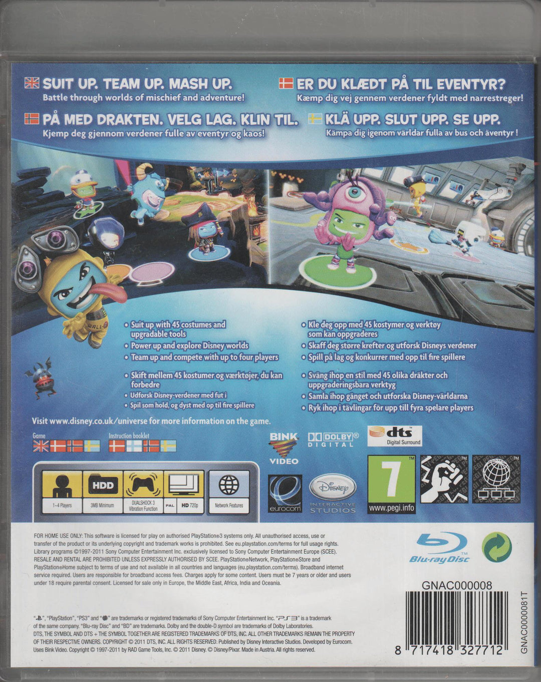Disney Universe. PS3.
