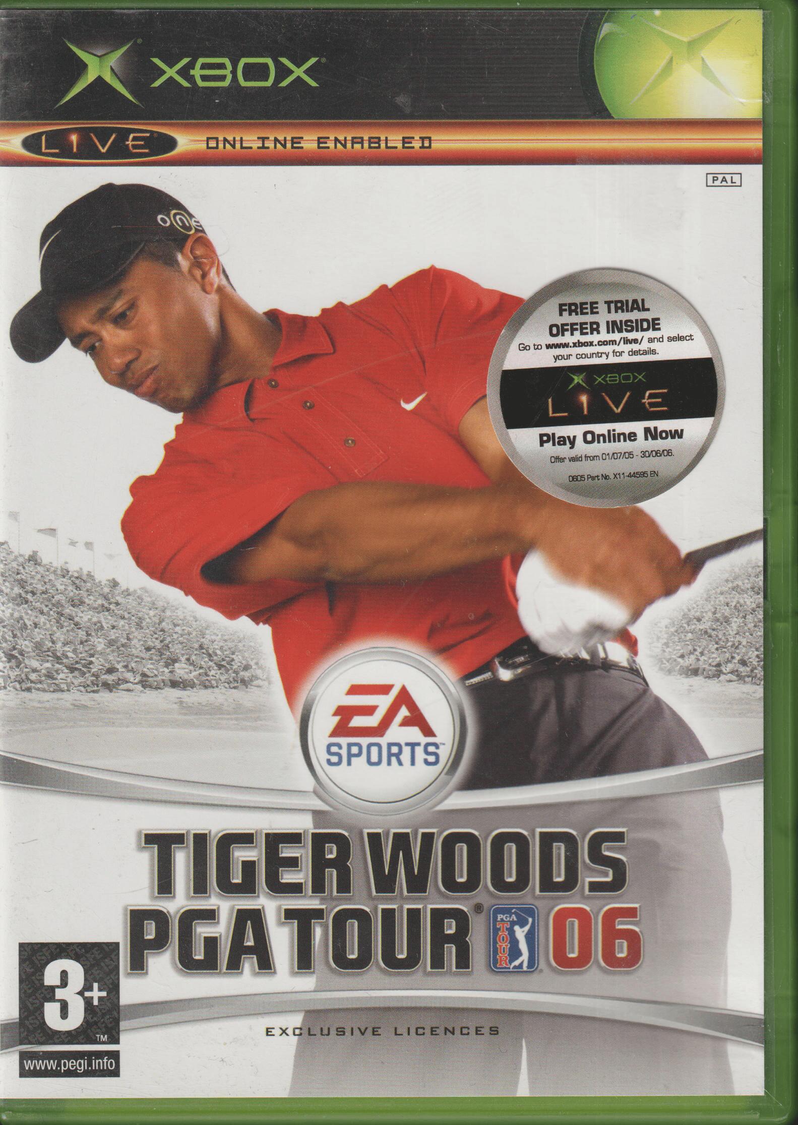 Tiger Woods PGA Tour 06. XBOX.