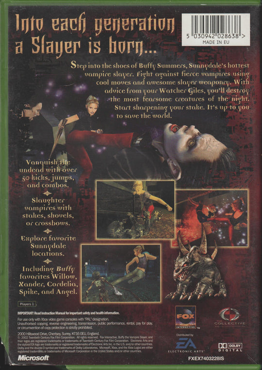 Buffy the Vampire Slayer. XBOX.