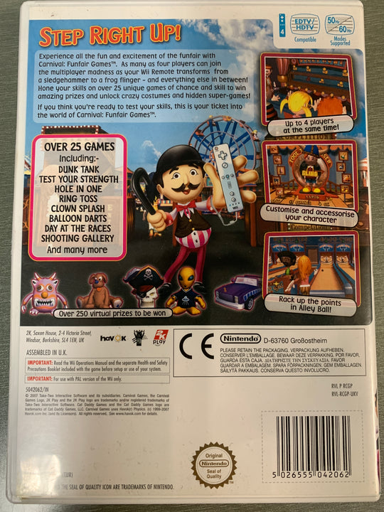 Carnival Funfair Games. Wii.
