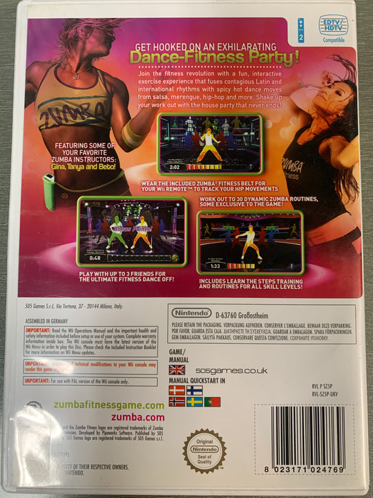 Zumba Fitness. Wii.