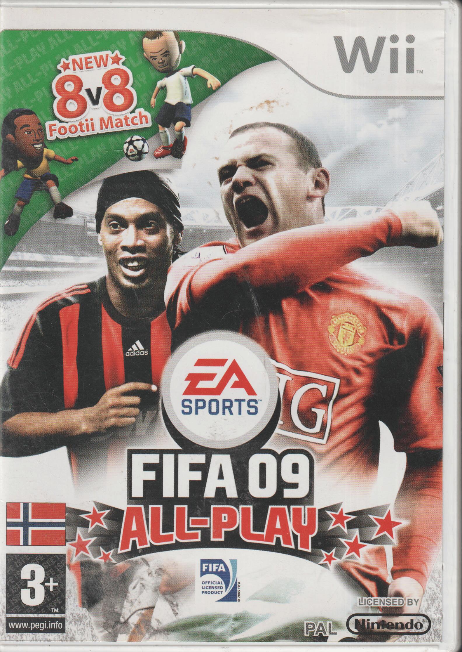 FIFA 09 All-Play. Wii.