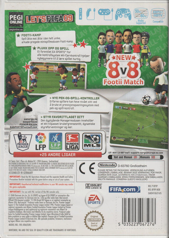 FIFA 09 All-Play. Wii.
